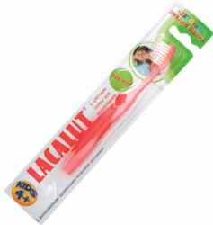Зубная паста для детей Lacalut кидс 4-8 лет для молочных и постоянных зубов + зубная щетка 4+ 50 мл